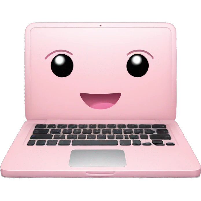 Soft Pink laptop 🩷 emoji