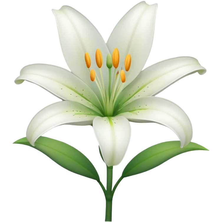 Lily flower emoji