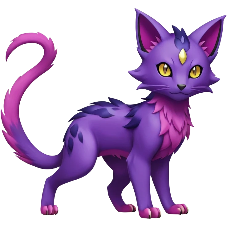 Liepard-Delcatty-Pokémon-Fakémon-hybrid-creature (full body) emoji