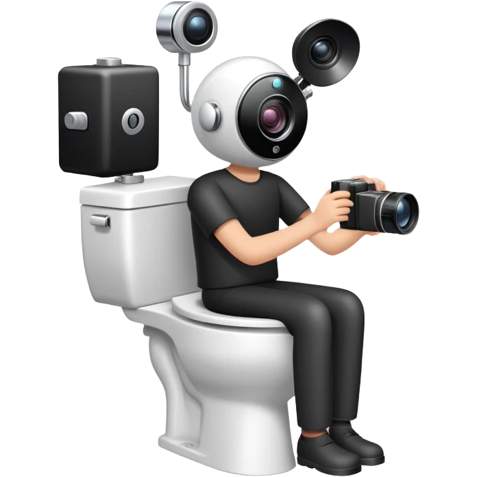 toilet with camera on head, skibidi toilet cameraman emoji