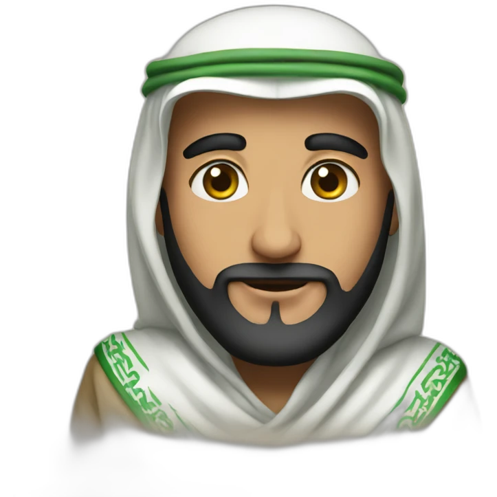 Saudi wearing a shmagh emoji