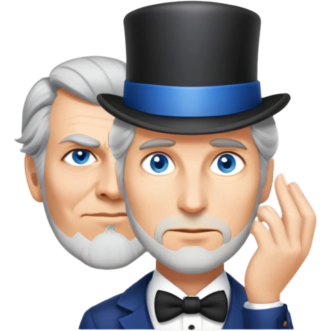 Detective with a tophat emoji