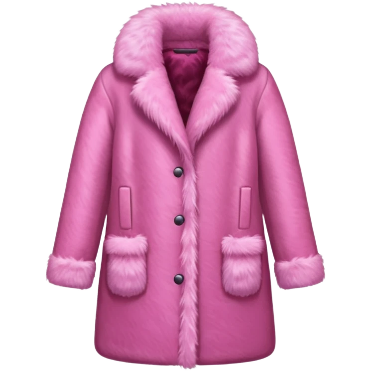 Pink fur coat emoji