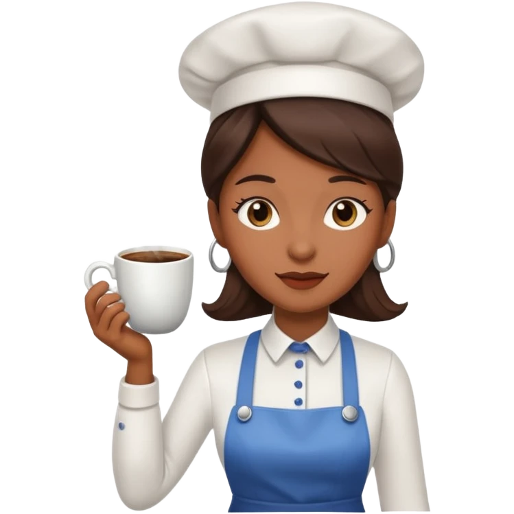 waiteress coffee emoji