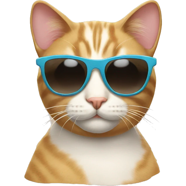 Cat with sunglasses emoji