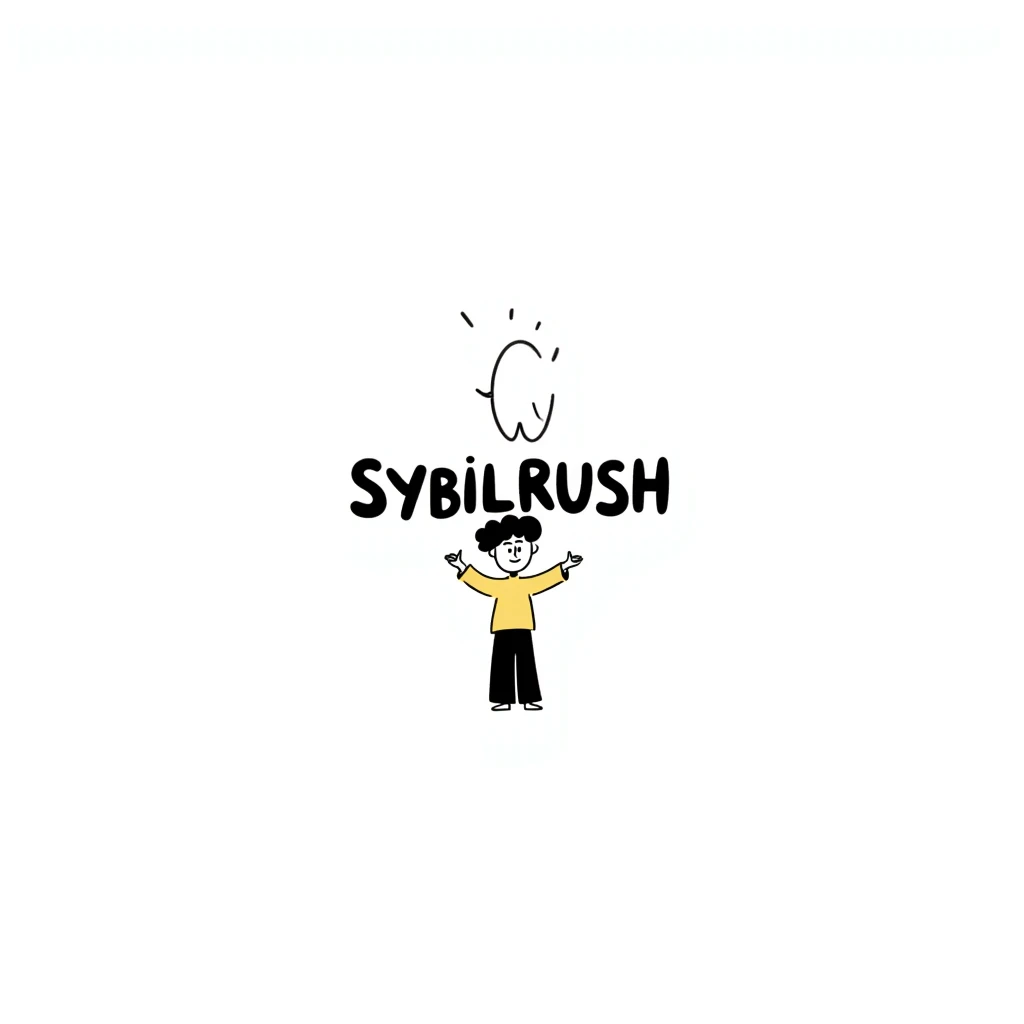 The word "SYBILRUSH" written in bold letters emoji