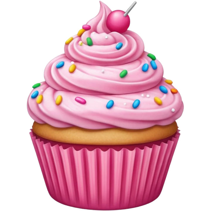 pink cupcake  emoji