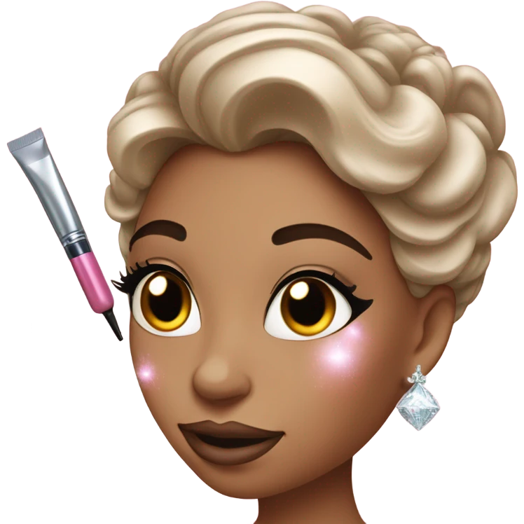 Glinda putting on makeup  emoji