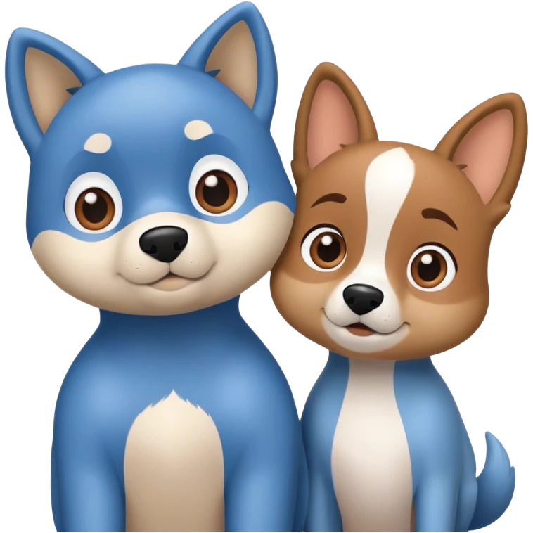 Bluey and bingo  emoji