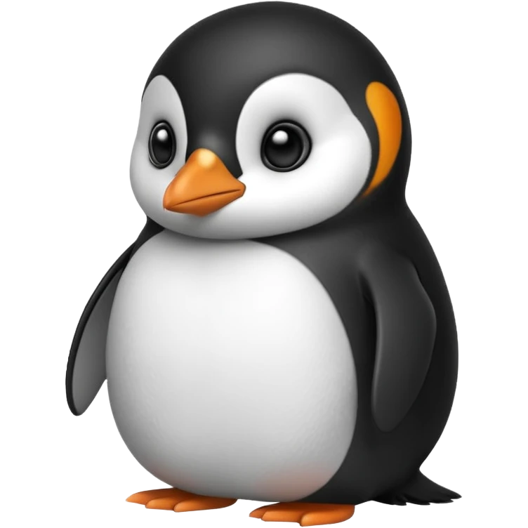 side eyeing penguin emoji