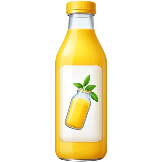 Yellow juice bottled emoji
