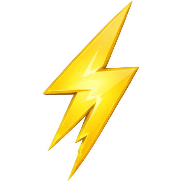 yellow lightning emoji