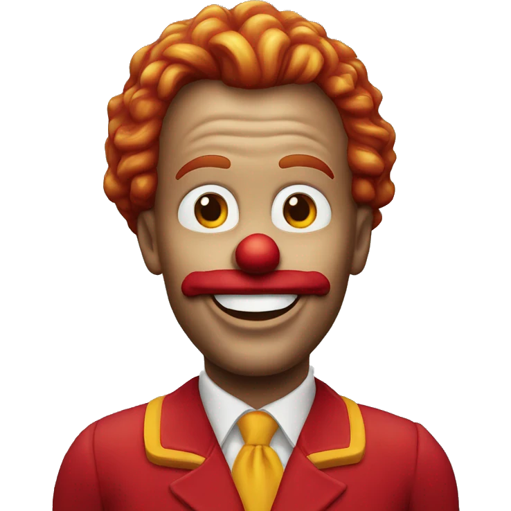 Ronald McDonald emoji