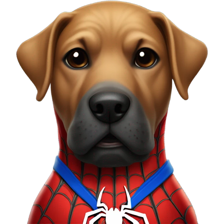 DOG in full SPIDER MAN emoji