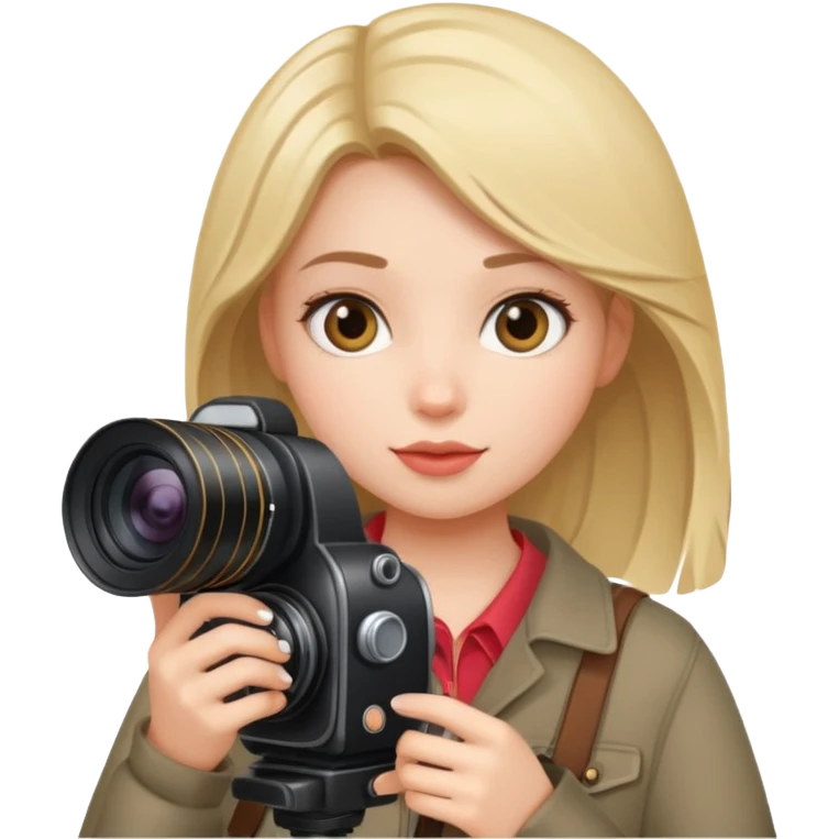 девочка фотограф emoji
