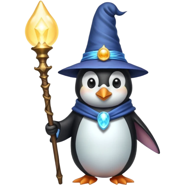 Penguin Wizard emoji