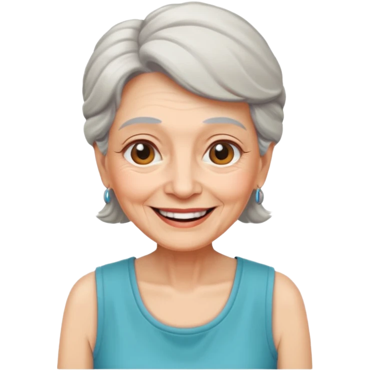 Old Women In Sleeveless emoji