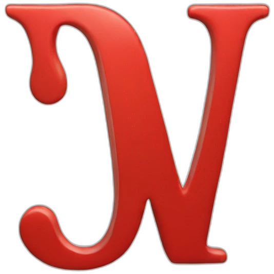 white letter w on red background emoji