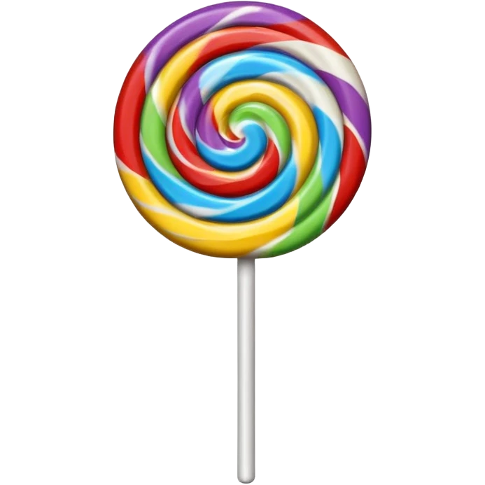 Colorful lollipop emoji