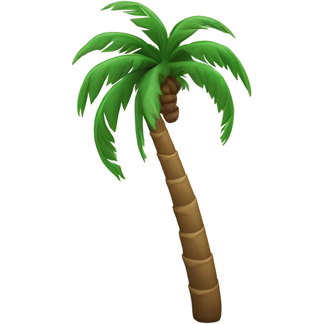 Palm tree with a big gust emoji