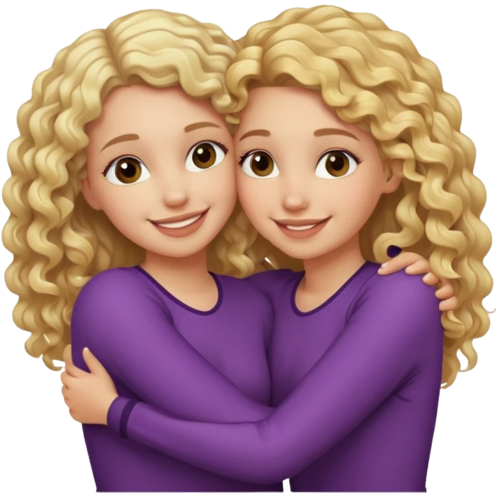 curly blonde hair whitegirl hugging straight blonde. hair. white girl emoji