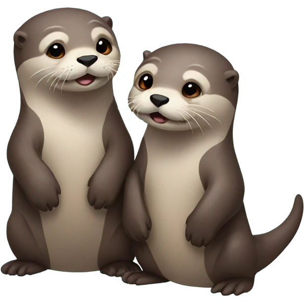 Loving otters emoji