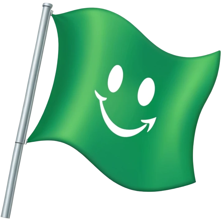 Green flag emoji