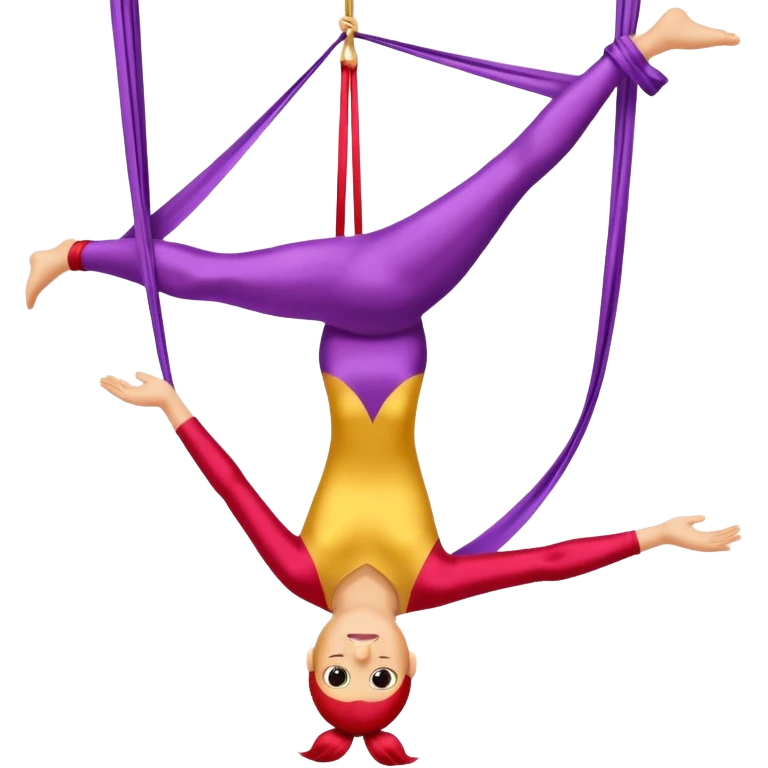 Aerial silks, without person emoji