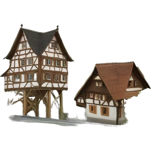 Fachwerkhäuser straßburg mit vielen sichtbaren holzbalken emoji