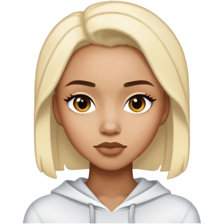 JANELLE wearing no hoodie emoji