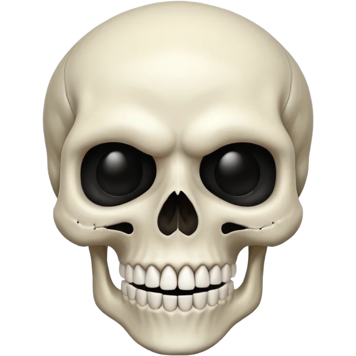 A scary skull emoji