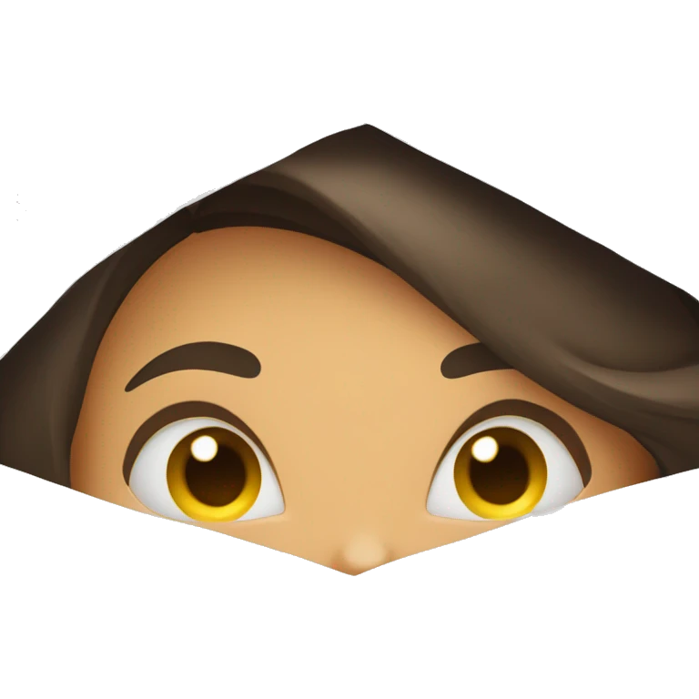 woman's face peeking out of the sheets emoji