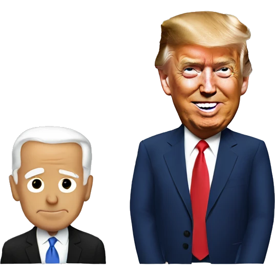 Biden with trump emoji