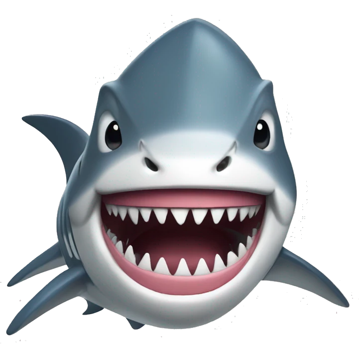 shark with big teeth smil emoji