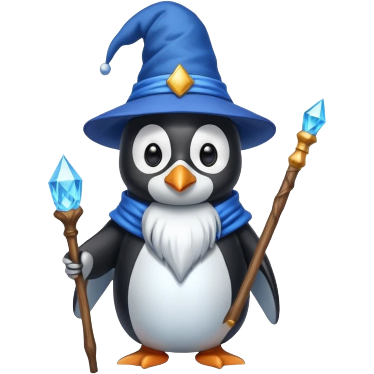 Penguin Wizard emoji