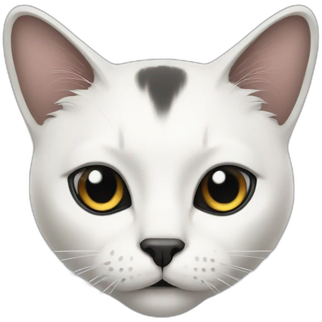 cat-white-face-with-black-forehead emoji