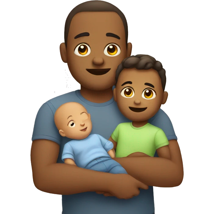 Baby with father emoji