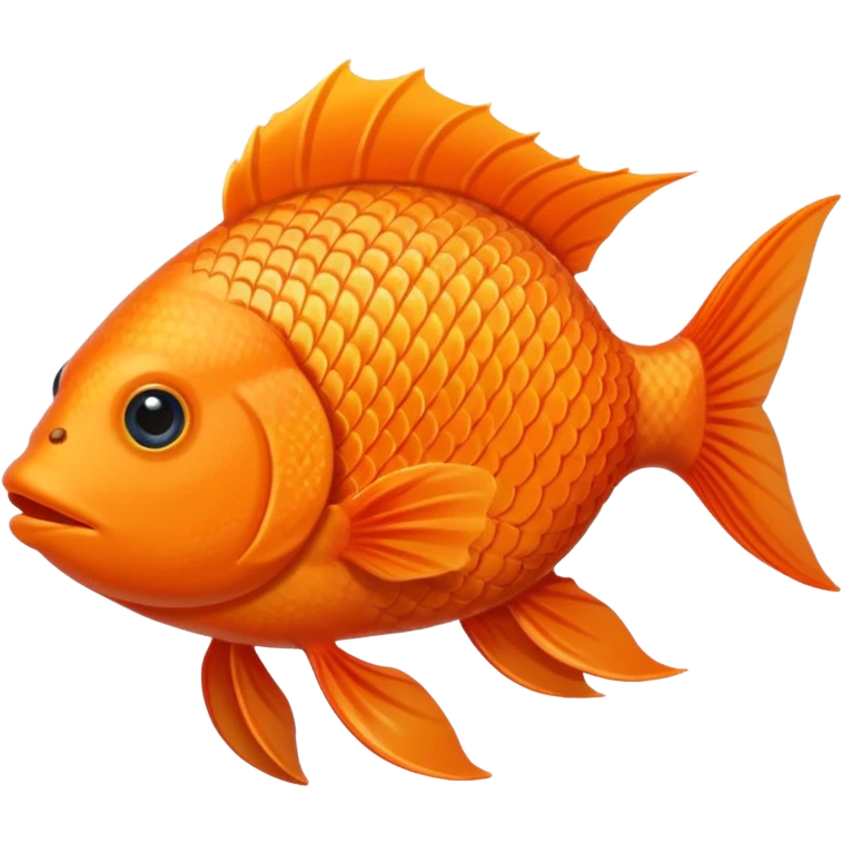 Orange fish with limbs emoji