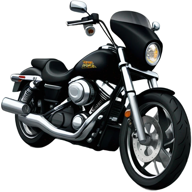 Black dyna super glide T sport 2003 dyna bro street style with tinted faring  emoji