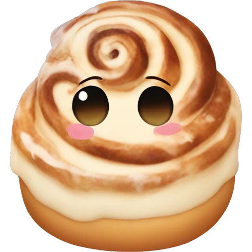 Cute aesthetic cinnamon roll  emoji