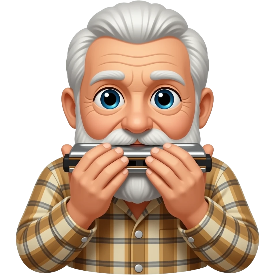 harmonica old man emoji