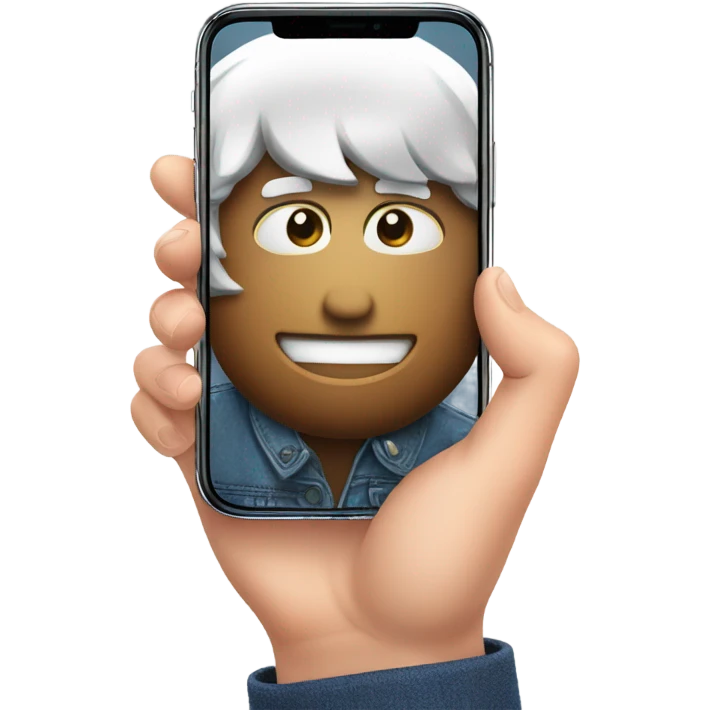 iphone 16 pro in hand emoji