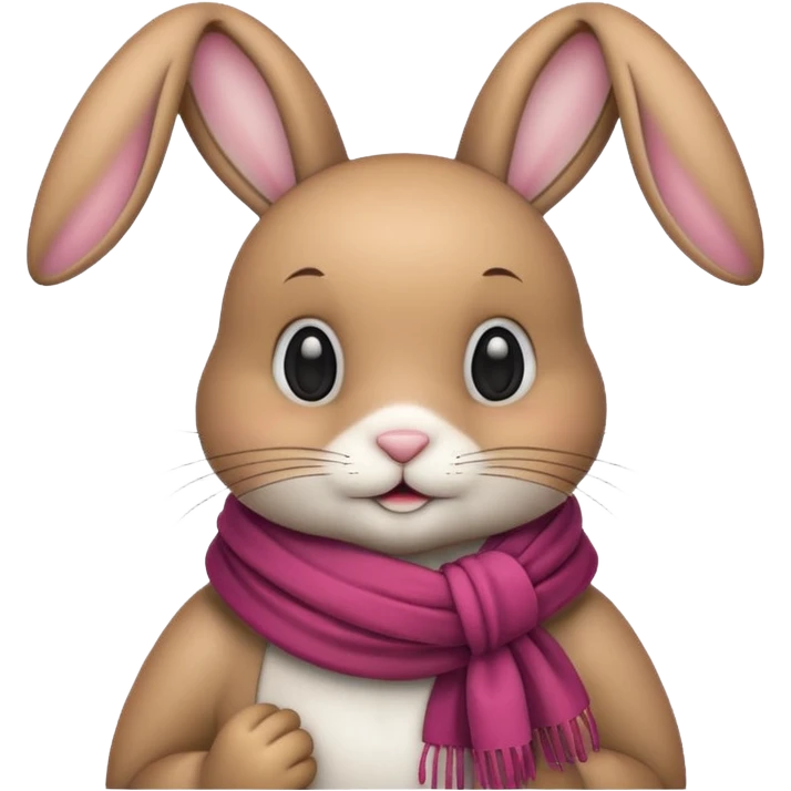 bunny with scarf emoji