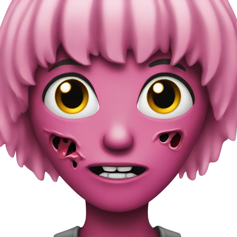 Pink zombie  emoji