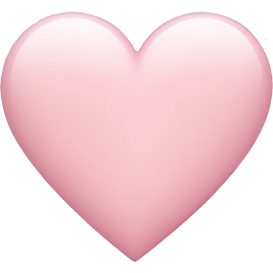 Light pink heart emoji