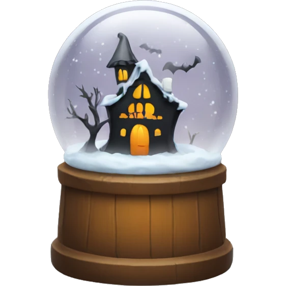 halloween snow globe, no background emoji