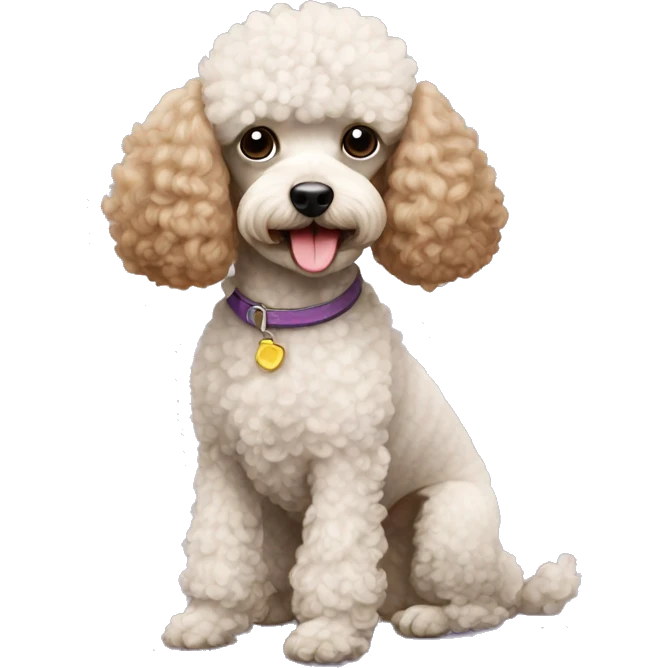 Mini poodle emoji