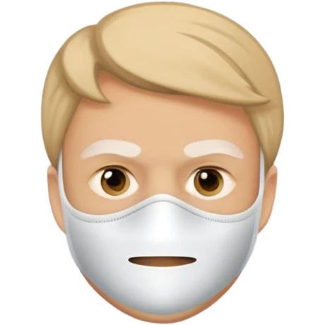 Alex the Terrible wearing signature mask emoji