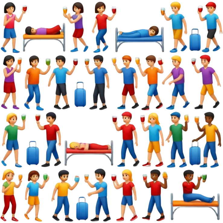 کار های روزانه emoji