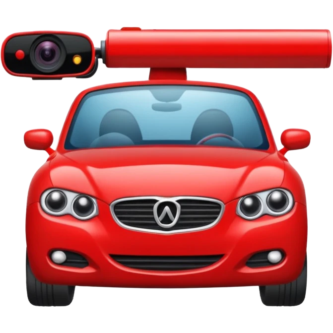 Camera de surveillance active avec une coche rouge emoji